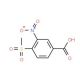 4-Methanesulfonyl-3-nitro-benzoic acid (CAS 81029-08-5) - chemical structure image