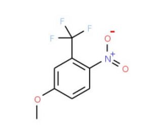 4-Methoxy-1-nitro-2-(trifluoromethyl)benzene (CAS 344-39-8) - chemical structure image
