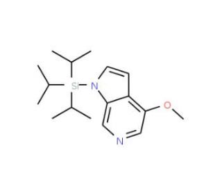 4-Methoxy-1-(triisopropylsilyl)-1H-pyrrolo[2,3-c]pyridine (CAS 1186311-03-4) - chemical structure image