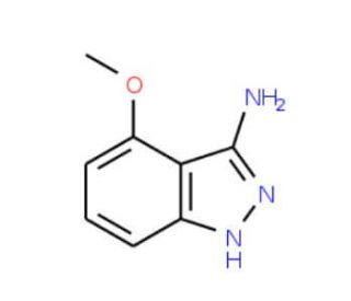 4-Methoxy-1H-indazol-3-amine (CAS 886362-07-8) - chemical structure image