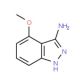 4-Methoxy-1H-indazol-3-amine (CAS 886362-07-8) - chemical structure image