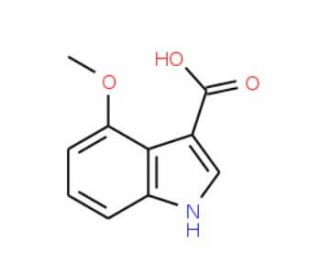 4-Methoxy-1H-indole-3-carboxylic acid (CAS 203937-50-2) - chemical structure image