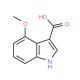 4-Methoxy-1H-indole-3-carboxylic acid (CAS 203937-50-2) - chemical structure image