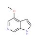 4-Methoxy-1H-pyrrolo[2,3-c]pyridine (CAS 357263-40-2) - chemical structure image