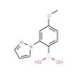 [4-methoxy-2-(1H-pyrazol-1-yl)phenyl]boronic acid - chemical structure image