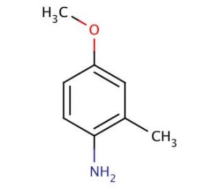 4-Methoxy-2-methylaniline (CAS 102-50-1) - chemical structure image