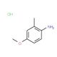 4-Methoxy-2-methylaniline, HCl (CAS 133985-88-3) - chemical structure image