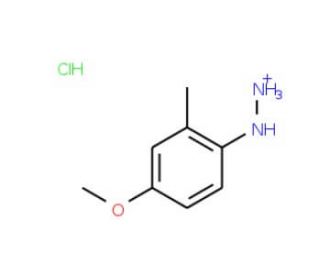 4-Methoxy-2-methylphenylhydrazine hydrochloride (CAS 93048-16-9) - chemical structure image