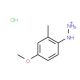 4-Methoxy-2-methylphenylhydrazine hydrochloride (CAS 93048-16-9) - chemical structure image