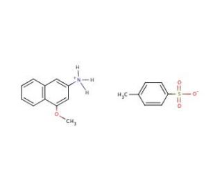 4-Methoxy-2-naphthylamine p-toluenesulfonate salt (CAS 53863-75-5) - chemical structure image