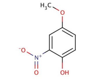 4-Methoxy-2-nitrophenol (CAS 1568-70-3) - chemical structure image