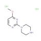 4-methoxy-2-(piperazin-1-yl)pyrimidine dihydrochloride - chemical structure image