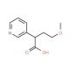 4-Methoxy-2-(pyridin-3-yl)butanoic acid (CAS 885277-06-5) - chemical structure image