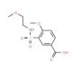 4-methoxy-3-{[(2-methoxyethyl)amino]sulfonyl}benzoic acid - chemical structure image