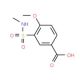 4-methoxy-3-[(methylamino)sulfonyl]benzoic acid - chemical structure image
