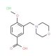 4-Methoxy-3-morpholin-4-ylmethyl-benzoic acid hydrochloride - chemical structure image