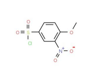 4-Methoxy-3-nitro-benzenesulfonyl chloride (CAS 22117-79-9) - chemical structure image