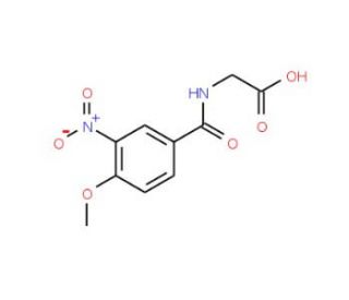 (4-Methoxy-3-nitro-benzoylamino)-acetic acid - chemical structure image