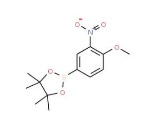 4-Methoxy-3-nitrophenylboronic acid, pinacol ester (CAS 554411-20-0) - chemical structure image