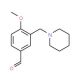 4-Methoxy-3-piperidin-1-ylmethyl-benzaldehyde - chemical structure image