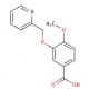 4-methoxy-3-(pyridin-2-ylmethoxy)benzoic acid - chemical structure image