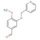 4-methoxy-3-(pyridin-3-ylmethoxy)benzaldehyde - chemical structure image