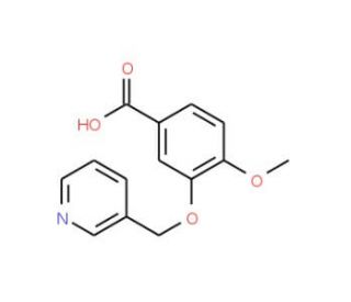 4-methoxy-3-(pyridin-3-ylmethoxy)benzoic acid - chemical structure image