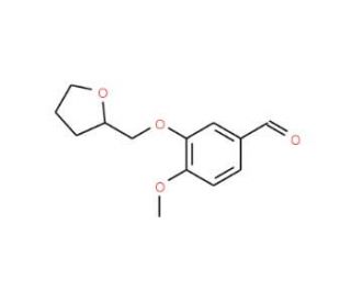 4-Methoxy-3-(tetrahydro-furan-2-ylmethoxy)-benzaldehyde - chemical structure image