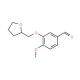 4-Methoxy-3-(tetrahydro-furan-2-ylmethoxy)-benzaldehyde - chemical structure image
