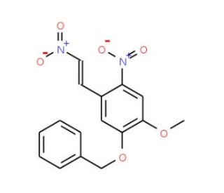 4-Methoxy-5-benzyloxy-2,&beta;-dinitrostyrene (CAS 4775-68-2) - chemical structure image