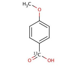4-Methoxy-[7-13C]-benzoic Acid (CAS 69838-89-7) - chemical structure image