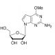 4-Methoxy-7-β-D-ribofuranosyl-7H-pyrrolo[2,3-d]pyrimidin-2-amine (CAS 115479-42-0) - chemical structure image