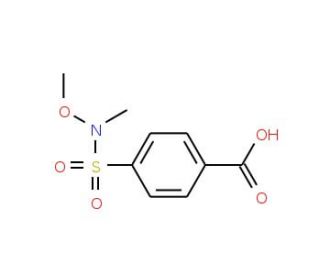 4-{[methoxy(methyl)amino]sulfonyl}benzoic acid - chemical structure image