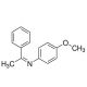 4-Methoxy-N-(1-phenylethylidene)benzenamine (CAS 2743-00-2) - chemical structure image