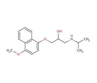 4-Methoxy Propranolol (CAS 18507-09-0) - chemical structure image