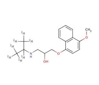 4-Methoxy Propranolol-d7 - chemical structure image
