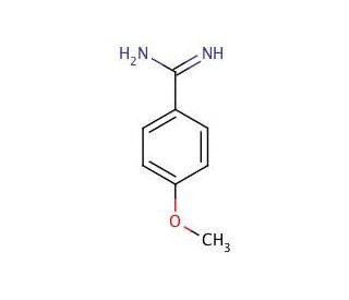 4-Methoxybenzamidine, Hydrochloride (CAS 51721-68-7) - chemical structure image