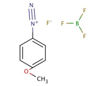 4-Methoxybenzenediazonium tetrafluoroborate (CAS 459-64-3) - chemical structure image