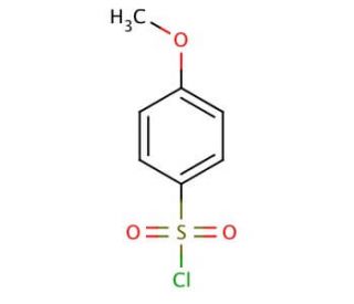 4-Methoxybenzenesulfonyl chloride (CAS 98-68-0) - chemical structure image