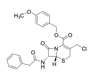 4-Methoxybenzyl 3-Chloromethyl-7-(2-phenylacetamido)-3-cephem-4-carboxylate (CAS 104146-10-3) - chemical structure image