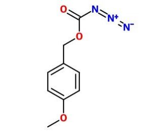 4-Methoxybenzyloxycarbonyl azide (CAS 25474-85-5) - chemical structure image