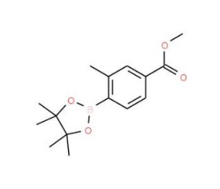 4-(Methoxycarbonyl)-2-methylphenylboronic acid pinacol ester (CAS 473596-87-1) - chemical structure image