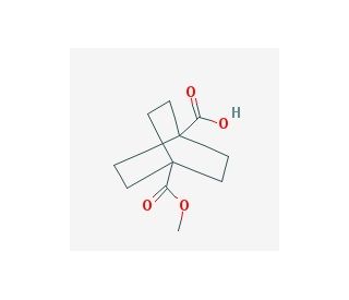 4-(Methoxycarbonyl)bicyclo[2.2.2]octane-1-carboxylic acid (CAS 18720-35-9) - chemical structure image