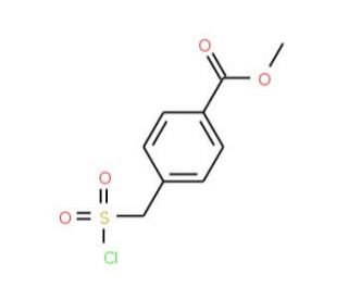 [4-(Methoxycarbonyl)phenyl]methanesulphonyl chloride (CAS 130047-14-2) - chemical structure image