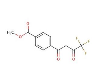 (4-Methoxycarbonylbenzoyl)trifluoroacetone (CAS 1076198-42-9) - chemical structure image