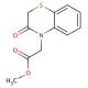 4-(Methoxycarbonylmethyl)-2H-1,4-benzothiazin-3(4H)-one - chemical structure image