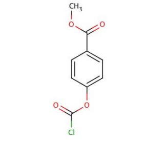 4-Methoxycarbonylphenyl chloroformate (CAS 31140-40-6) - chemical structure image