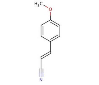 4-Methoxycinnamonitrile, mixture of cis and trans (CAS 28446-68-6) - chemical structure image