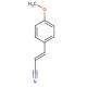 4-Methoxycinnamonitrile, mixture of cis and trans (CAS 28446-68-6) - chemical structure image