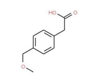 4-(Methoxymethyl)phenylacetic acid (CAS 343880-24-0) - chemical structure image